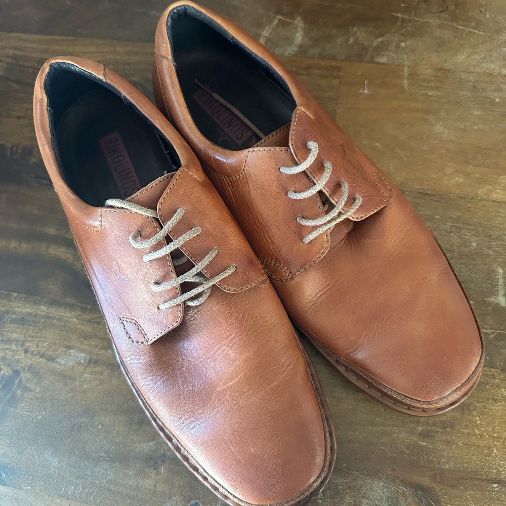 PIKOLINOS Brown Leather Oxford Shoes‎ with Classic Design Size 45